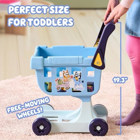 BLUEY - NWT Kids Shopping Cart Toy - Picture 3 of 7